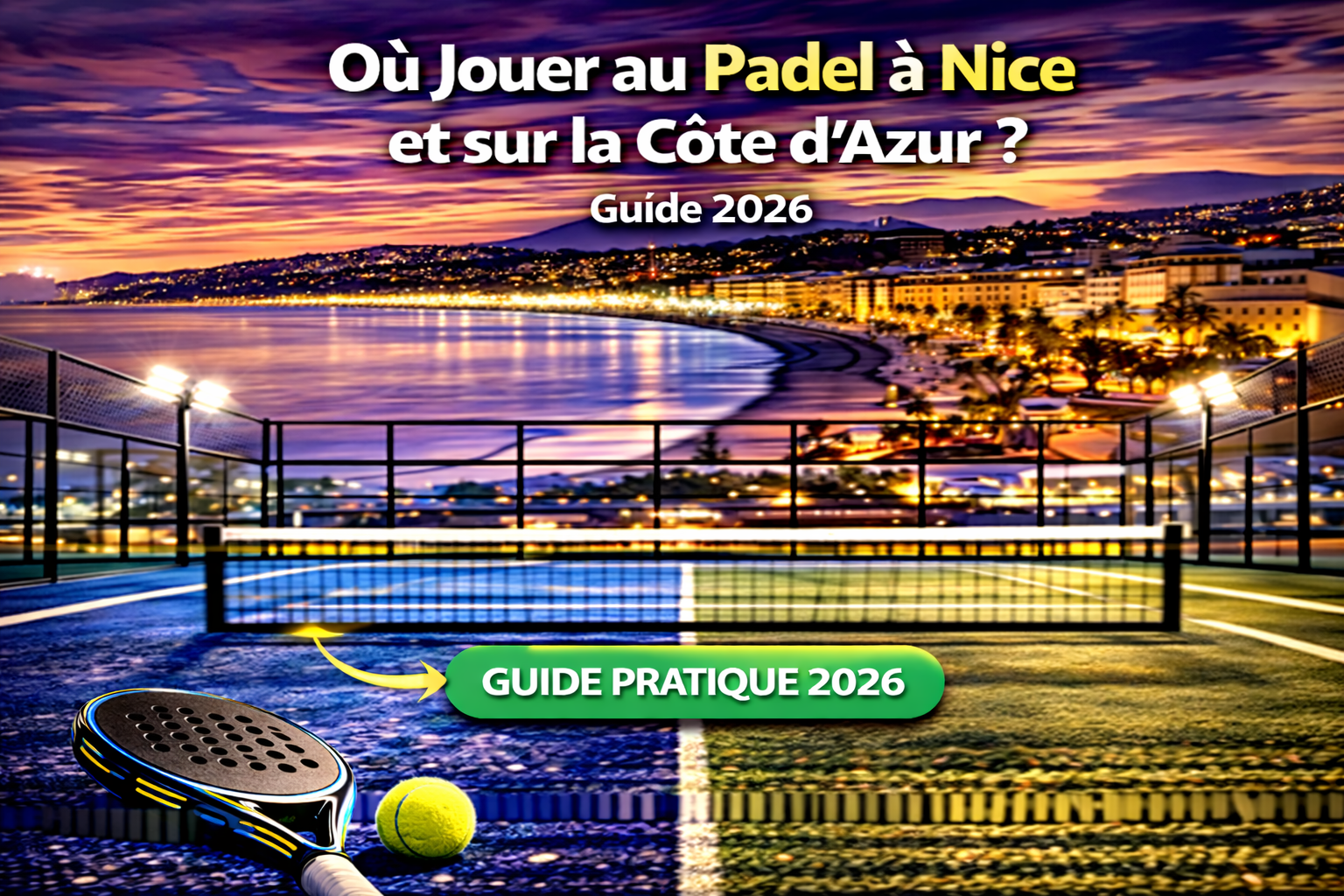 Padel à Nice et Côte d'Azur 2026