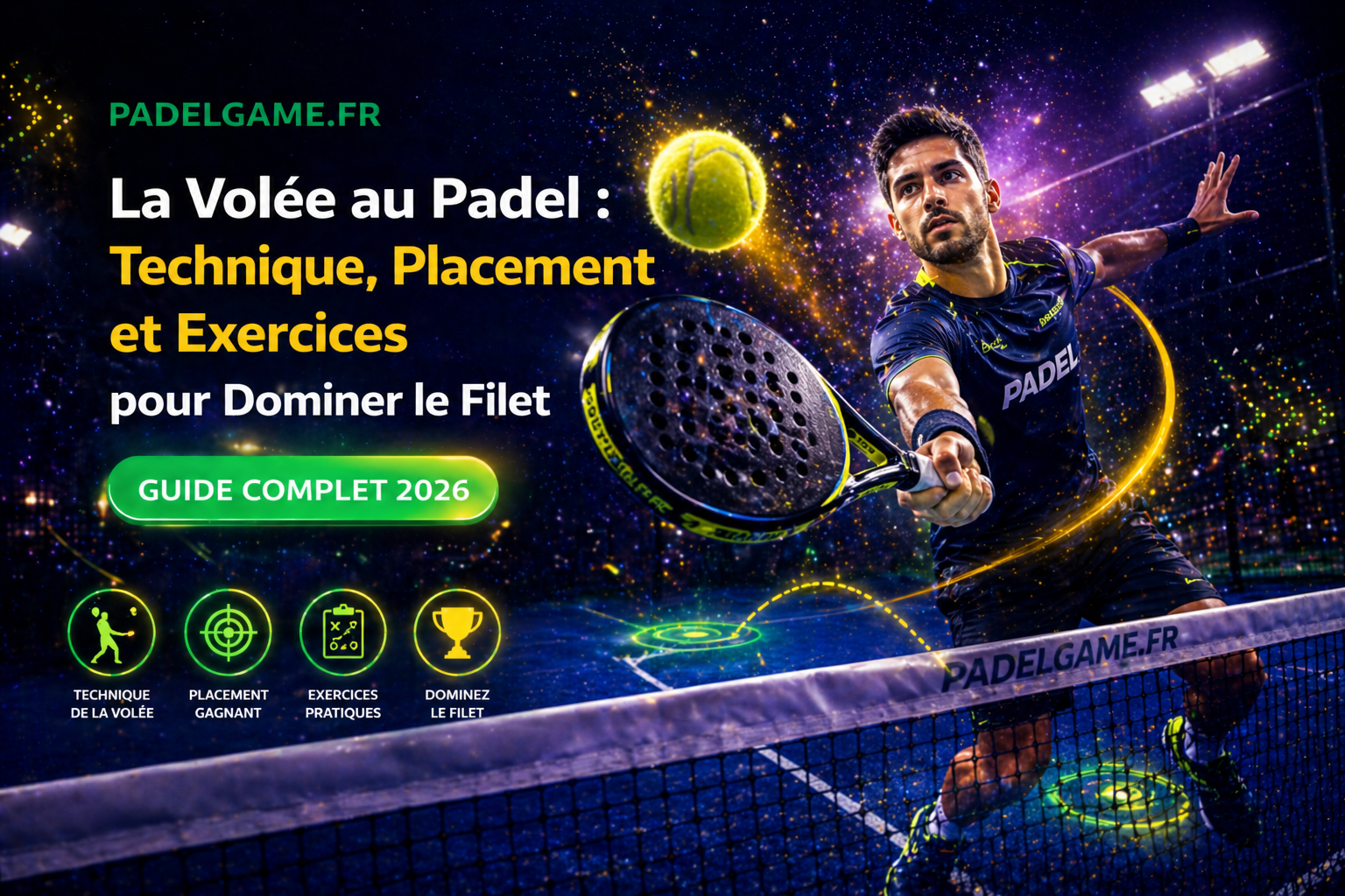 La volée au padel