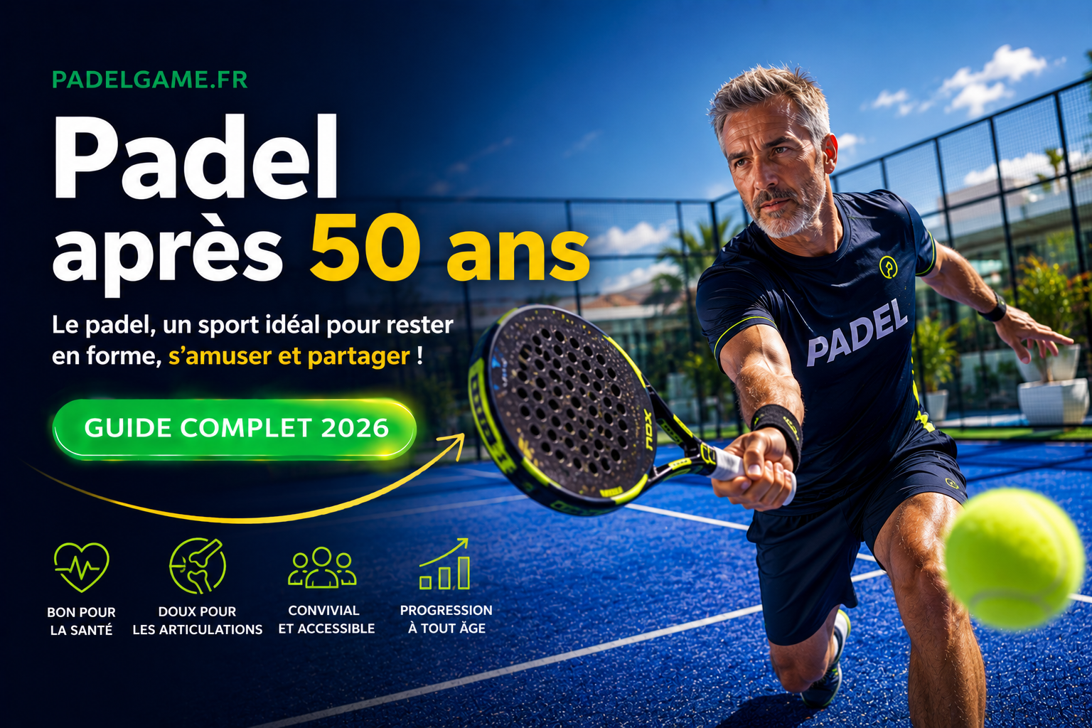 Le padel après 50 ans