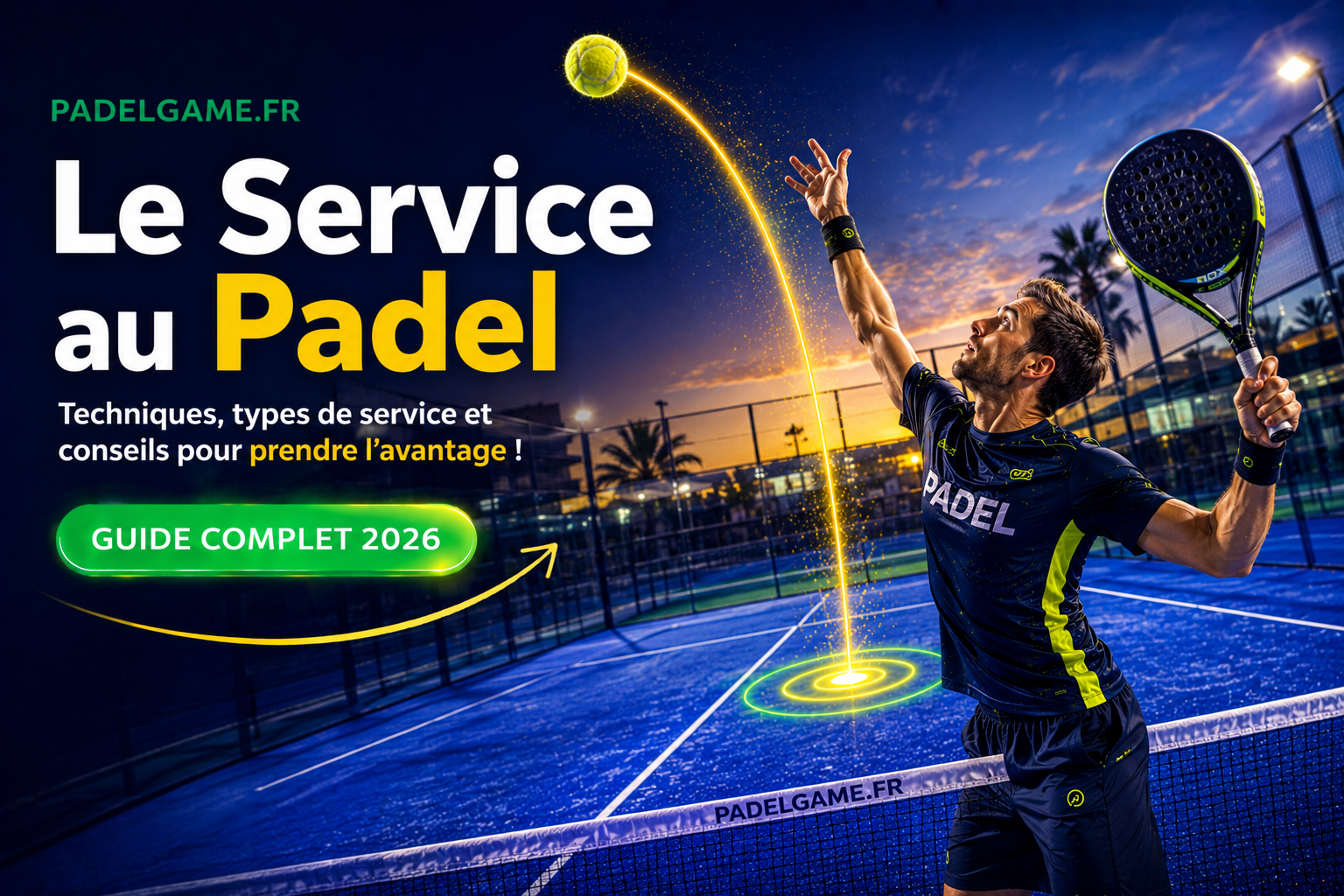 Le service au padel